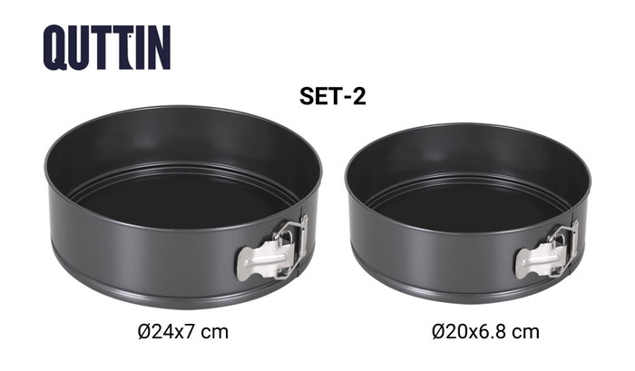 Quttin Set de 2 Moldes Desmontables 20x6.8 y 24x7 cm