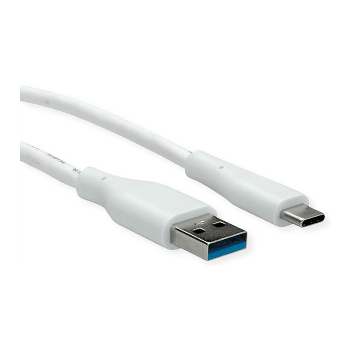 VALUE 11.99.9035 Cable USB 3.2 Gen 1 Tipo A a C, 2 m, 5 Gbit/s, Blanco