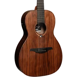 LAG Guitarra Acústica Parlor A/E Sauvage Natural Satinado Electroacústica Folk Tapa Sólida Brankowood Electrónica Stage-Lâg