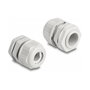 DeLOCK Prensaestopas EX M20 Gris, 2 unidades