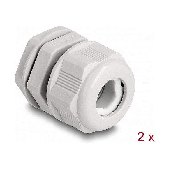 DeLOCK Prensaestopas EX M20 Gris, 2 unidades DeLOCK Prensaestopas EX M20 Gris, 2 unidades