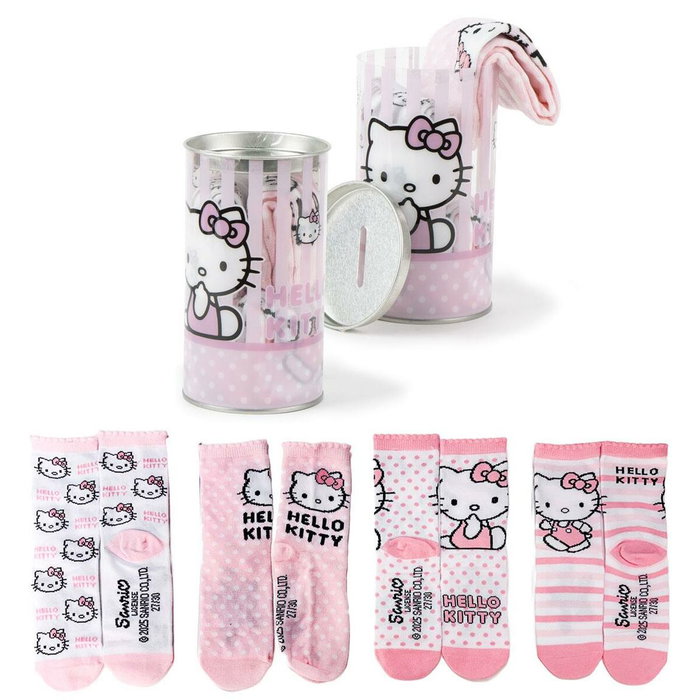 Cerdá Pack Calcetines 4 Piezas Hello Kitty Talla 27/30 Pink