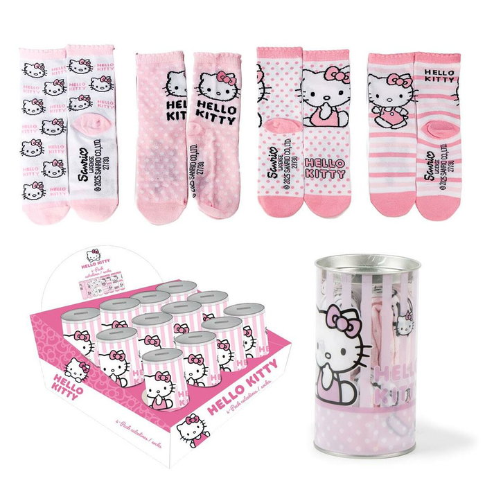 Cerdá Pack Calcetines 4 Piezas Hello Kitty Talla 27/30 Pink