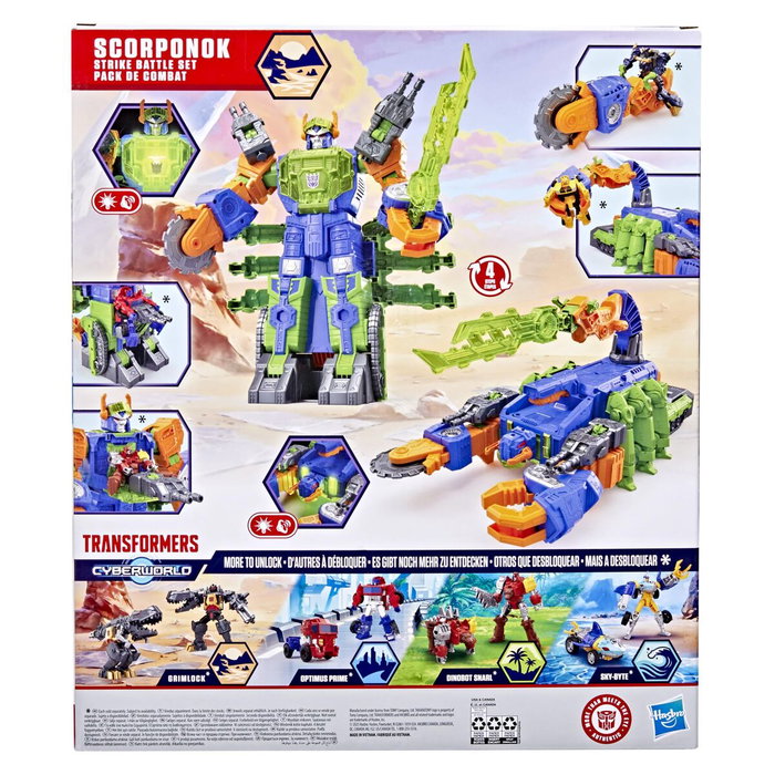Hasbro Transformers Scorponok Battle Pack, figura convertible de 51 cm, Transformers CYBERWORLD Hasbro Transformers Scorponok Battle Pack, figura convertible de 51 cm, Transformers CYBERWORLD