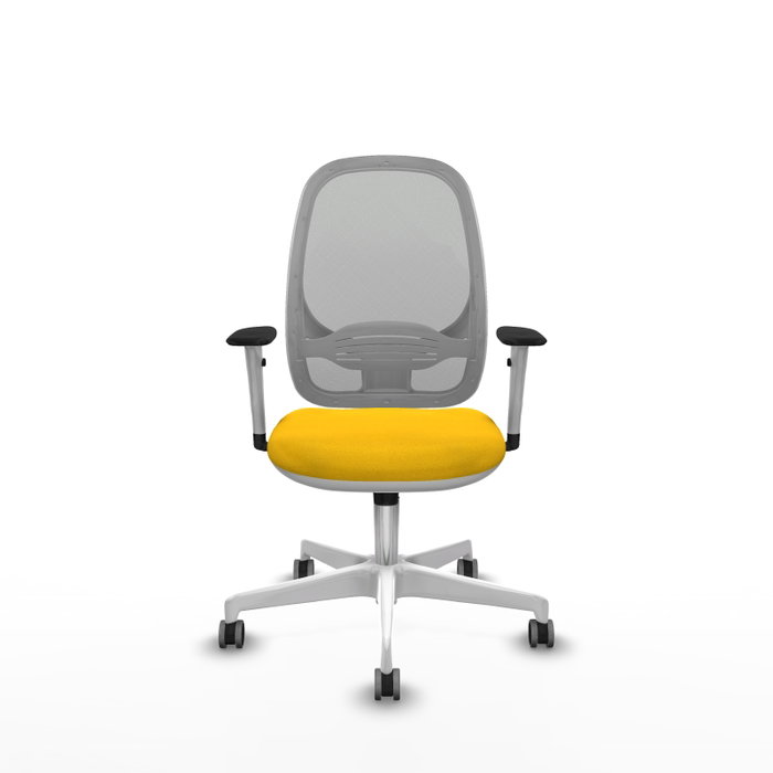 PIQUERAS Y CRESPO Silla de oficina Cilanco con mecanismo Sincro, Amarillo y Gris PIQUERAS Y CRESPO Silla de oficina Cilanco con mecanismo Sincro, Amarillo y Gris