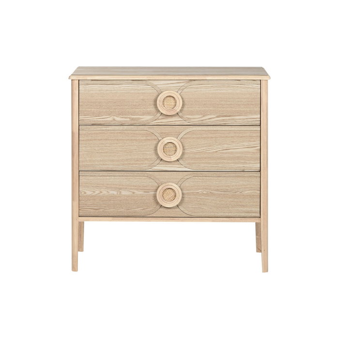 DKD Home Decor Cómoda de Abeto y MDF con 3 Cajones
