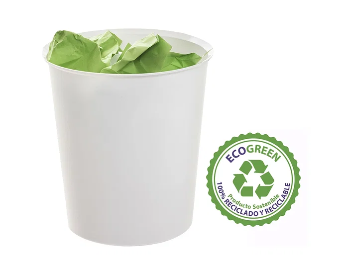 Archivo 2000 Papelera 2000 Ecogreen 18 Litros 240x310 mm Reciclado Blanco Pastel
