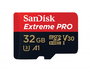 Sandisk SDSQXCG-032G-GN6MA Tarjeta MicroSDHC Extreme Pro de 32 GB Clase 10 UHS-I U3 V30 con Velocidades de Lectura de 100 MB/s y Escritura de 90 MB/s