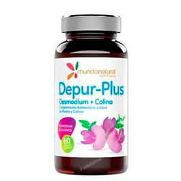 MUNDONATURAL Depurplus Desmodium 60 Cap. Eco - Complemento Alimenticio para la Función Hepática y Metabolismo de Lípidos