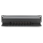 DIGITUS Panel de parcheo Cat 6 apantallado de 8 puertos RJ45 para rack de 10 pulgadas, negro