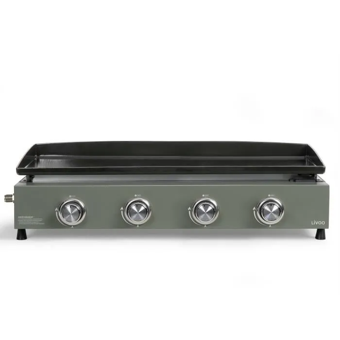 Livoo Plancha de Gas DOC325 4 Quemadores Verde / Negro Livoo Plancha de Gas DOC325 4 Quemadores Verde / Negro