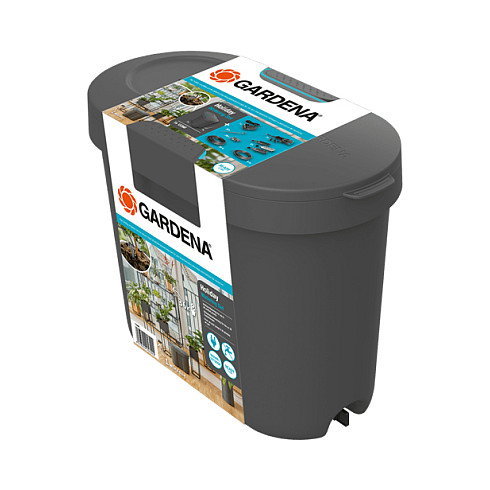 GARDENA 13366-20 Sistema de Riego por Goteo 36 Goteros, Regulador de Presión, Incluye Tope Manguera 30 m, Negro GARDENA 13366-20 Sistema de Riego por Goteo 36 Goteros, Regulador de Presión, Incluye Tope Manguera 30 m, Negro