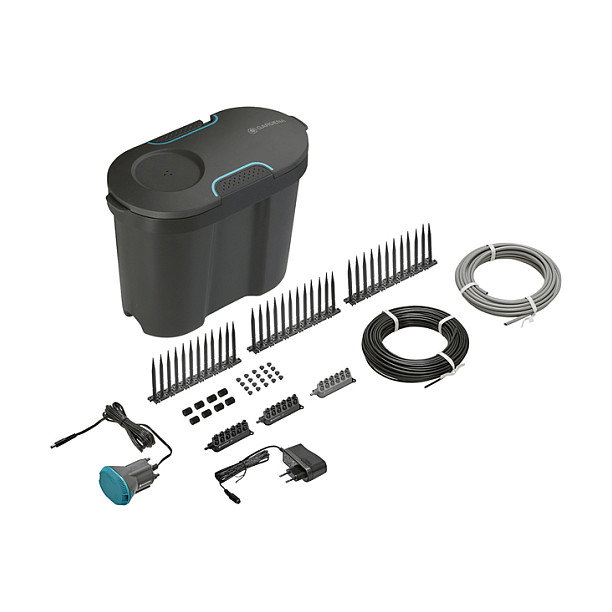 GARDENA 13366-20 Sistema de Riego por Goteo 36 Goteros, Regulador de Presión, Incluye Tope Manguera 30 m, Negro GARDENA 13366-20 Sistema de Riego por Goteo 36 Goteros, Regulador de Presión, Incluye Tope Manguera 30 m, Negro