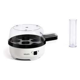 Krups EG 233115 Ovomat Special - Huevo Duro Medio Suave - Hervidor de 7 huevos - 900g - Negro y Blanco