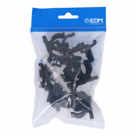 EDM Abrazadera nylon negra para ferroplast m-20 (bolsa 10 unid)