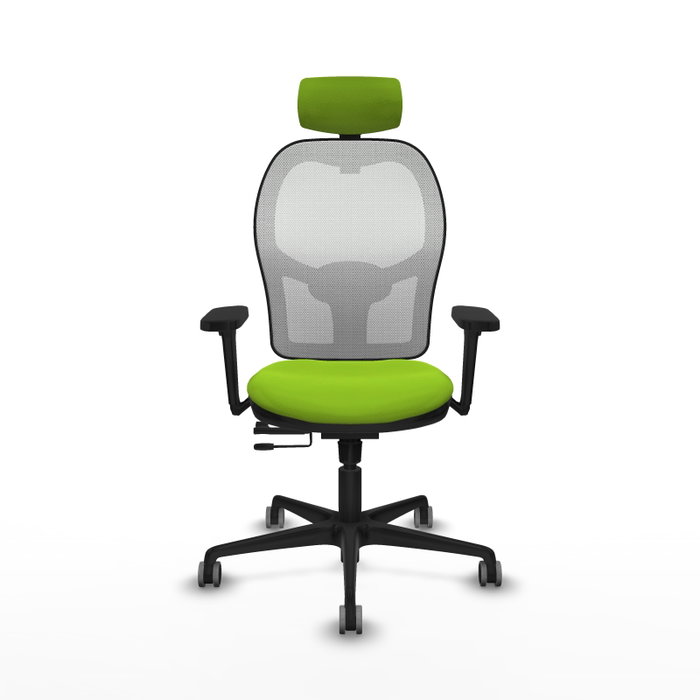 PIQUERAS Y CRESPO Silla de oficina Jorquera Sincro/Traslack Pistacho y Blanco