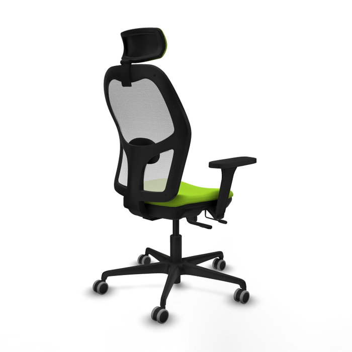 PIQUERAS Y CRESPO Silla de oficina Jorquera Sincro/Traslack Pistacho y Blanco