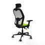 PIQUERAS Y CRESPO Silla de oficina Jorquera Sincro/Traslack Pistacho y Blanco