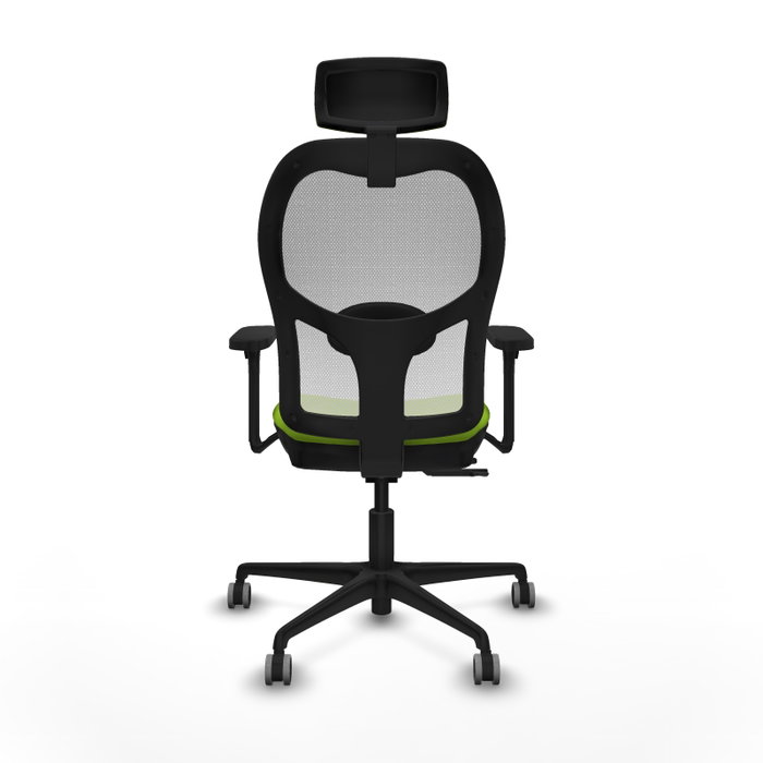 PIQUERAS Y CRESPO Silla de oficina Jorquera Sincro/Traslack Pistacho y Blanco