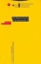 Del Renacimiento a la Ilustración II, Javier Echeverría - TROTTA EDITORIAL