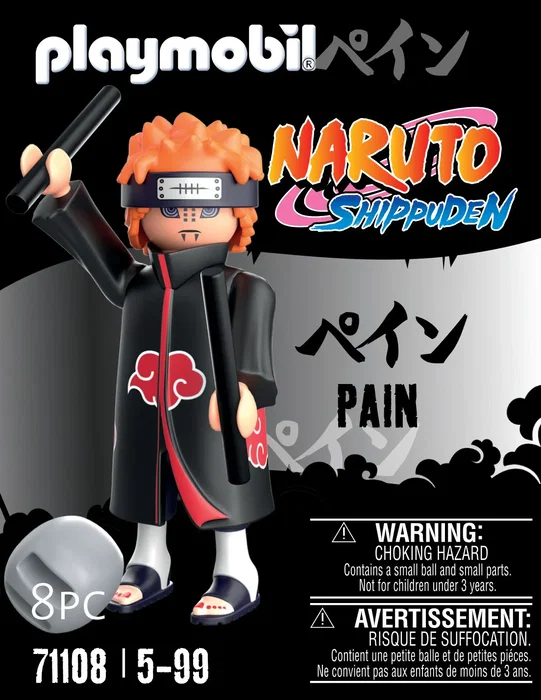 Playmobil Naruto® Pain Figura de Acción Coleccionable, Juguete para Niños y Fans de Anime