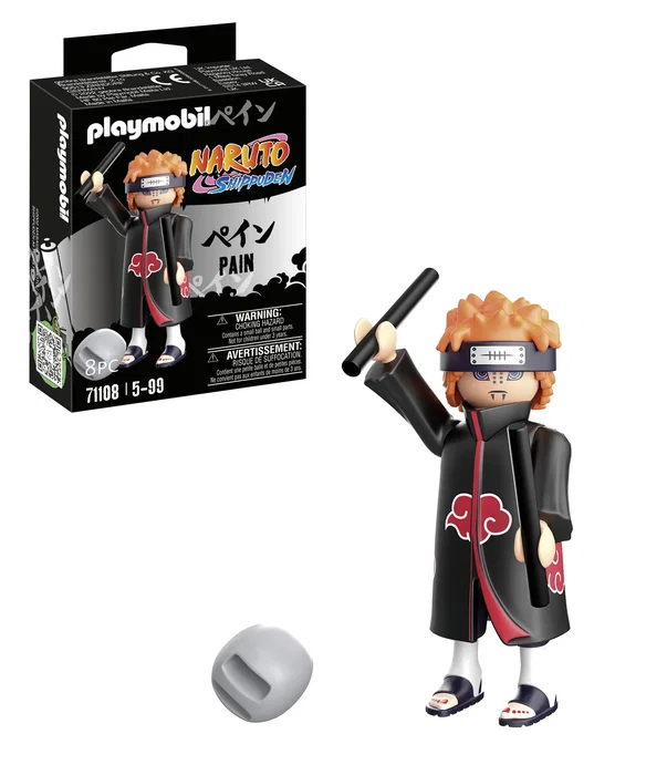 Playmobil Naruto® Pain Figura de Acción Coleccionable, Juguete para Niños y Fans de Anime