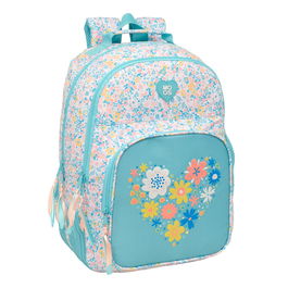 Mochila Escolar Moos Fiori Multicolor 32 x 42 x 15 cm