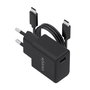 Aisens Cargador GaN USB-C 20W con Cable USB-C 1m Negro