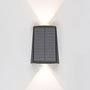 Edm Aplique solar LED 100lm 2W 3.000K con sensor crepuscular