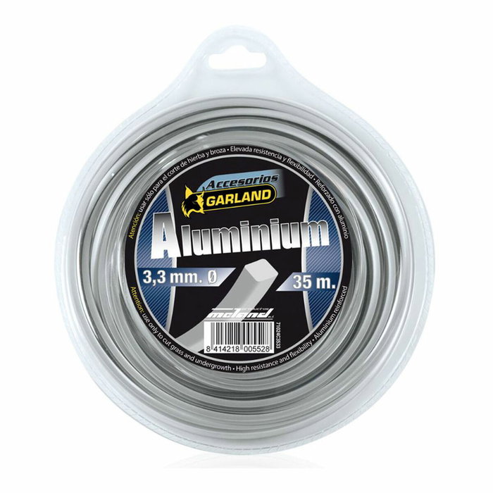 Garland Hilo para desbrozadora de aluminio cuadrado de 3,3 mm (35 m) Garland Hilo para desbrozadora de aluminio cuadrado de 3,3 mm (35 m)