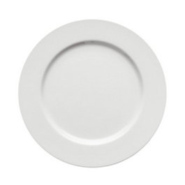 PORVASAL Selena Pro Plato Llano 25 cm, Plato de Porcelana para Vajilla (Set de 24)