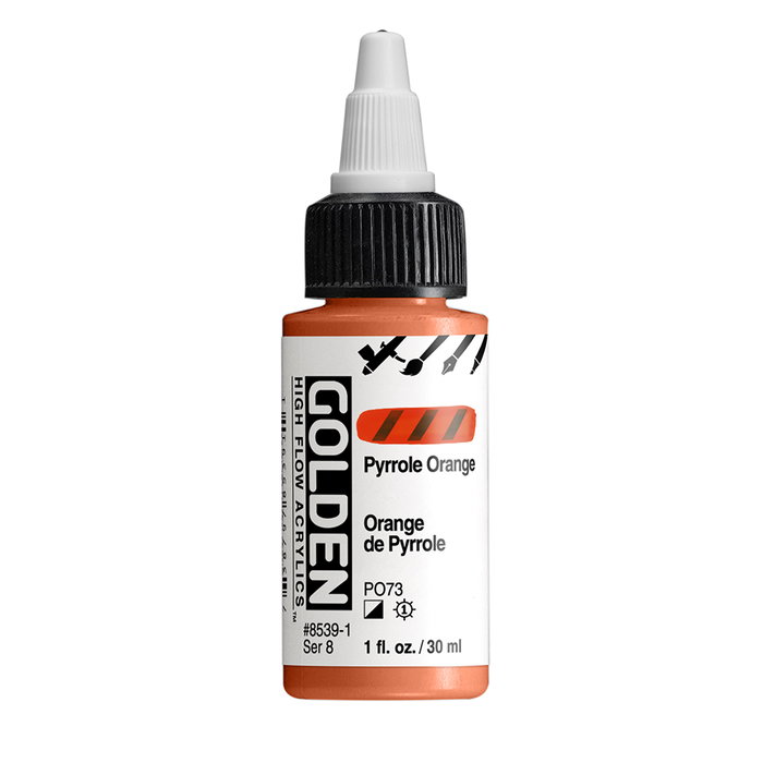 Golden Naranja Pyrrole High Flow Colores Acrílicos 30 ml Golden Naranja Pyrrole High Flow Colores Acrílicos 30 ml