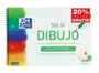OXFORD Bloc de Dibujo Escolar A4+ con Espiral, 20 Hojas de 130g, Verde