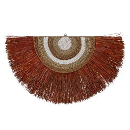 Mural Pared Fibra Natural Decoración 75 X 3 X 46 cm