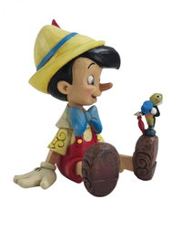 Enesco Figura Disney Pinocho Sentado y Pepito Grillo