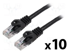 LANBERG Patch cord Cat 5e U/UTP 2m negro