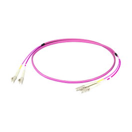 EFB Elektronik Patchkabel Flat-Twin LC-LC OM4 3m Violeta