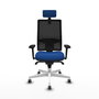 PIQUERAS Y CRESPO Silla de oficina Horna con mecanismo Sincro, Azul y Negro