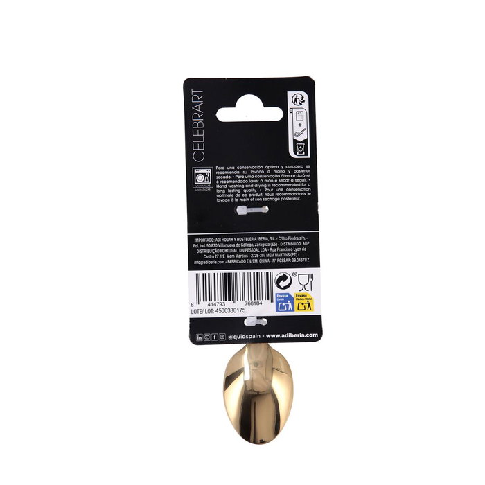 Set 4 Cucharas Postre Acero Inox Celebrart Quid 1,8 mm-14 cm