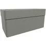 EDA - Macetero grande con ruedas para interior/exterior, 80 cm de altura, 78 x 39 x281 cm, 63 L, color topo - EDA1751465964353