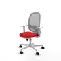 PIQUERAS Y CRESPO Silla de oficina Cilanco con mecanismo Sincro/Traslack Rojo y Gris