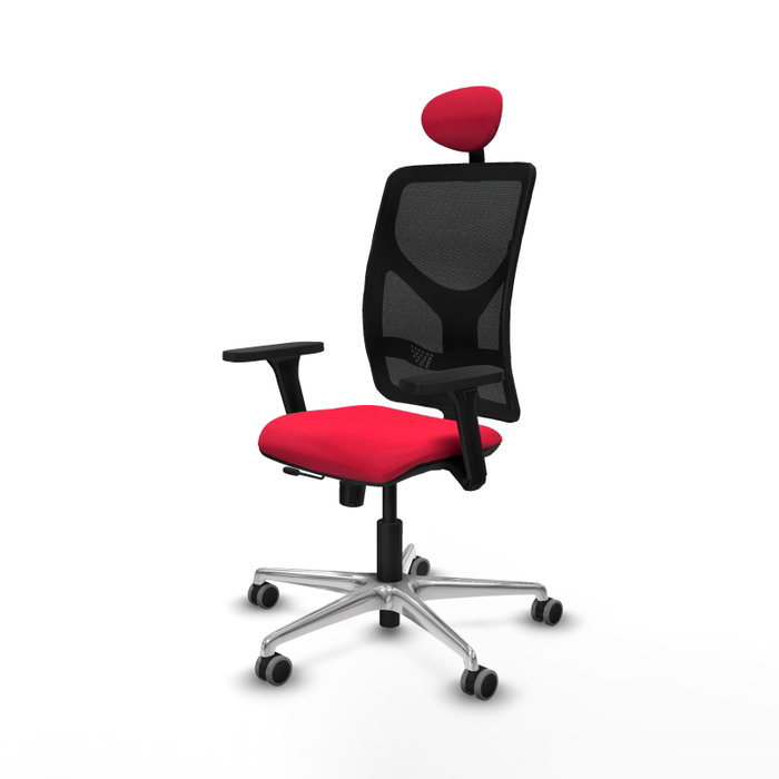 PIQUERAS Y CRESPO Silla de oficina Motilla con mecanismo Sincro/Traslack, Rojo y Negro PIQUERAS Y CRESPO Silla de oficina Motilla con mecanismo Sincro/Traslack, Rojo y Negro