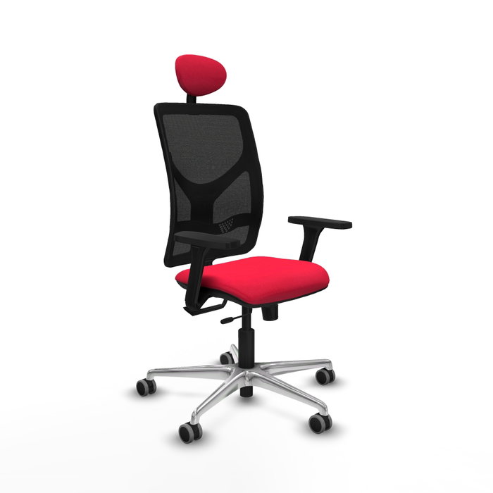 PIQUERAS Y CRESPO Silla de oficina Motilla con mecanismo Sincro/Traslack, Rojo y Negro PIQUERAS Y CRESPO Silla de oficina Motilla con mecanismo Sincro/Traslack, Rojo y Negro