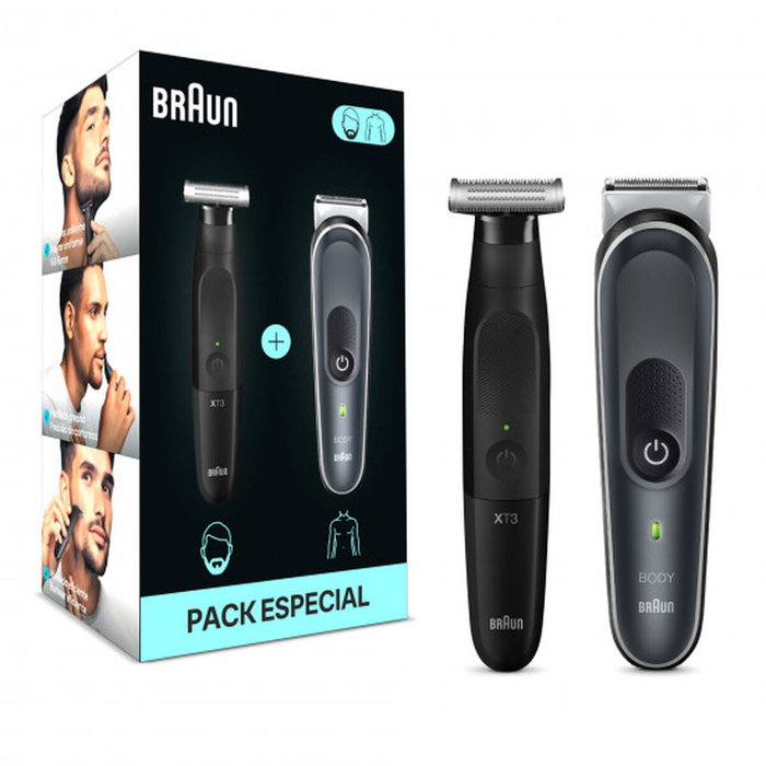 Braun Serie 5 BG5360 con recortadora XT3100 Set de Afeitadora Eléctrica y Recortadora de Barba Braun Serie 5 BG5360 con recortadora XT3100 Set de Afeitadora Eléctrica y Recortadora de Barba