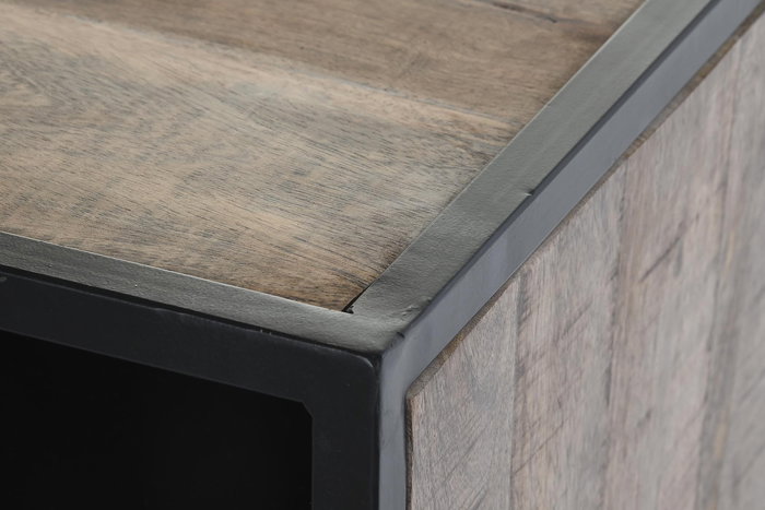 Mueble Tv Loft DKD Home Decor Negro Marron 40 x 55 x 125 cm