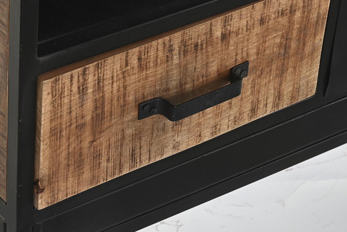 Mueble Tv Loft DKD Home Decor Negro Marron 40 x 55 x 125 cm