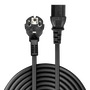 Lindy Cable de alimentación Schuko a IEC C13, 0,7 m, Negro
