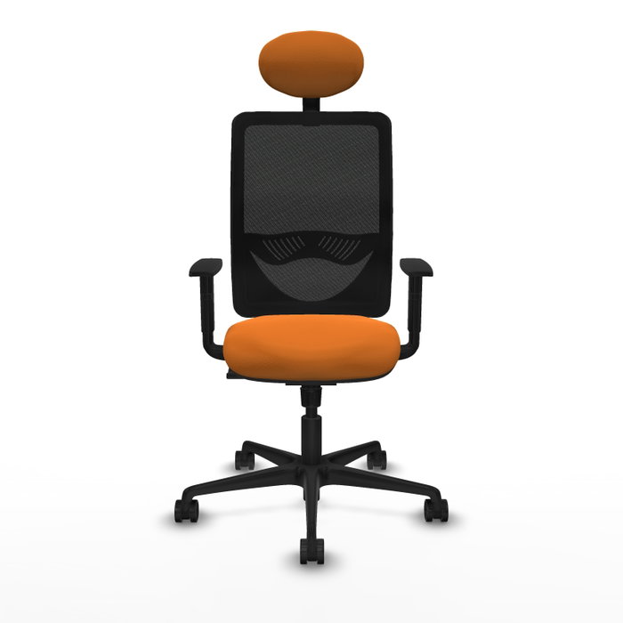 PIQUERAS Y CRESPO Silla de oficina Zulema Naranja y Negro PIQUERAS Y CRESPO Silla de oficina Zulema Naranja y Negro