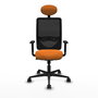 PIQUERAS Y CRESPO Silla de oficina Zulema Naranja y Negro