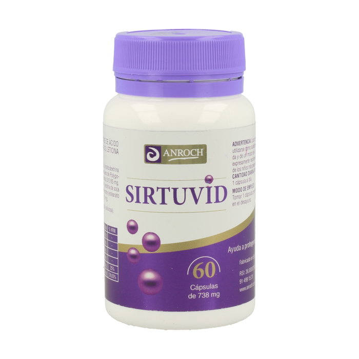 Anroch Fharma Sirtuvida 60 cápsulas de 550mg